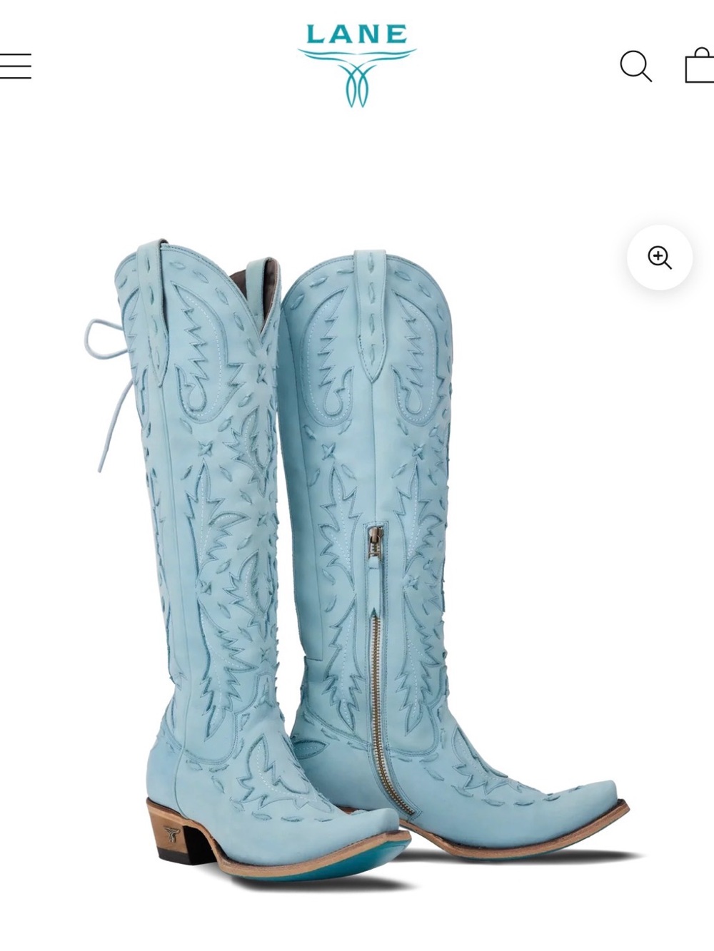 REVERIE KNEE HIGH CORSET - POWDER BLUE